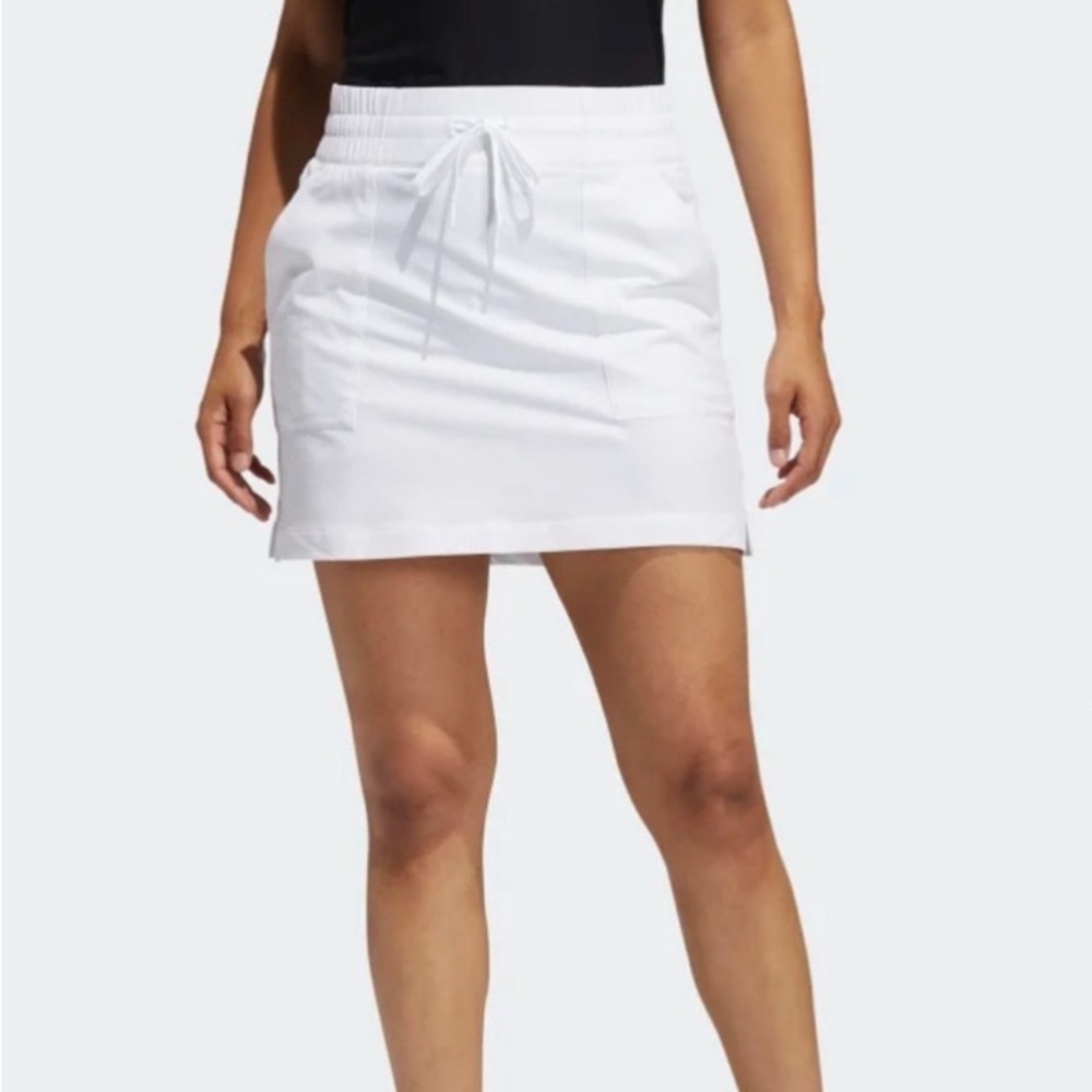 Adidas NWT White Go-To Commuter Primegreen Golf Pickleball Skort